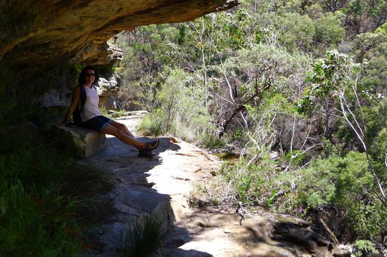Wenn die Sonne einem richtig auf den Pelz brennt, freut man sich über jeden Schattenplatz, optimal die vielen Felsüberhänge
