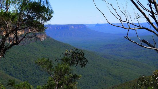 Bei Sonnenschein noch blauer als blau diese Blue Mountains