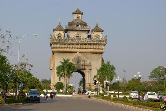 Der "Arc de Triomphe" in Vientane
