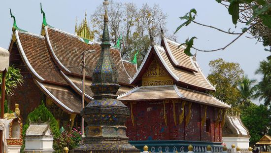 Der Wat Xieng Thong, das wichtigste Heiligtum in Luang Prabang
