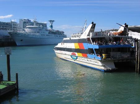 Im Hafen von Auckland