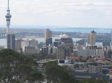 Blick vom Mt.Eden auf Auckland