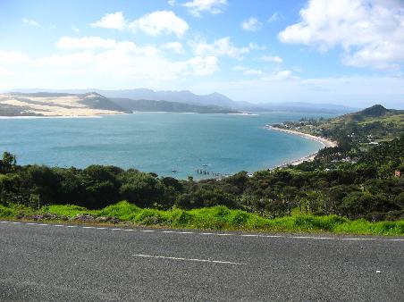 Blick in den Hokianga Harbour - Omapere -