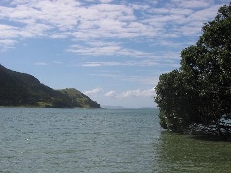die Einfahrt zum Houhora Harbour