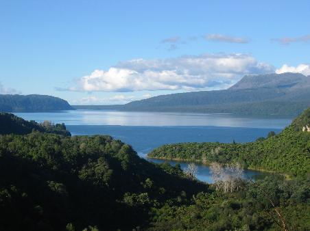 Blick auf den Lake Tarawera