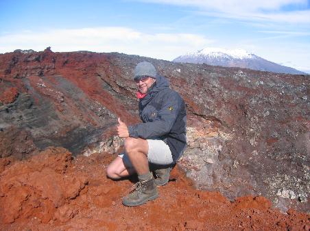 Auf dem Gipfel - Im Hindergrund Mt.Ruapehu