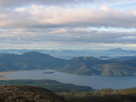 Blick zum Lake Taupo