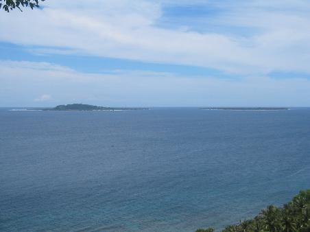 gili trawangan und rechts daneben gili meno