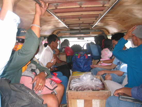 ...aus jeepney wurde fischtransporter!