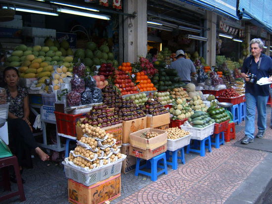 Marktstand. Im Moment favorisiere ich Tamarinden.