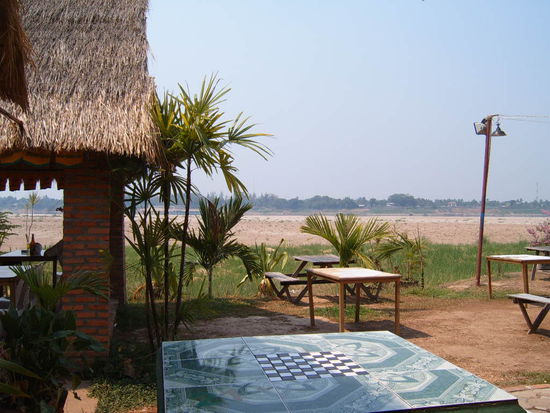 Restaurant am Mekong.