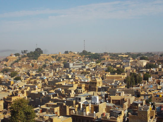 Jaisalmer - erbaut aus dem gelben Sandstein der Umgebung.