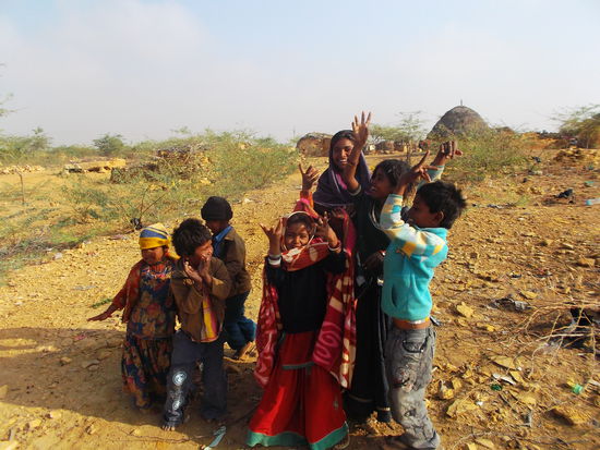 Freundiche Menschen in den Dörfern ringsum ...