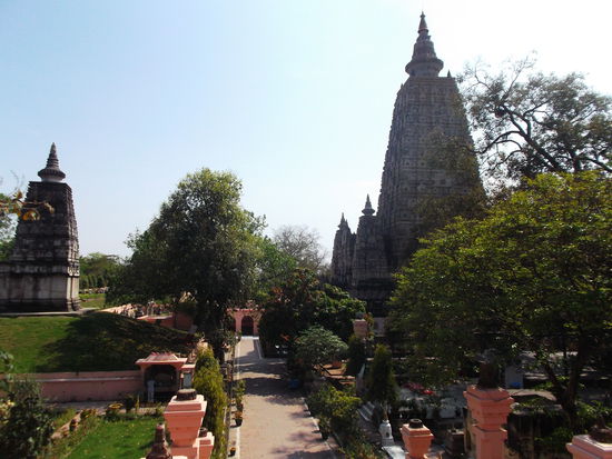 Der Haupttempel in Bodhgaya an der Stelle, wo Buddha erleuchtet worden sein soll.