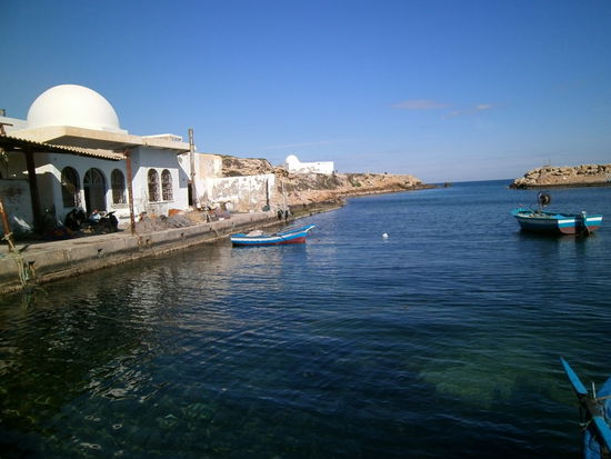 Kleiner Fischerhafen in Monastir, nahe der Promenade.