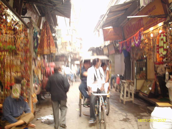 In Alt Delhi bei einer Stadtführung.