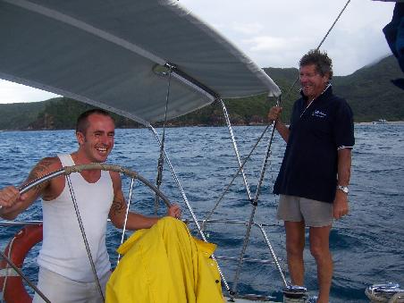 unser Skipper und Gehilfe
