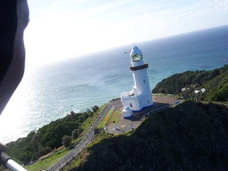 es ging auch ueber den oestlichsten Punkt Australiens, Cape Bayron ... suuuper
(hier kann man auch als erster in Australien den Sonnenaufgang geniessen, eben weil es der oestlichste Punkt Australiens ist )