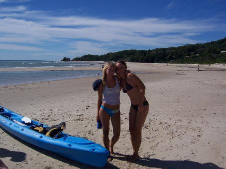 Sahra und ich nach unserer Dolphinkayakerfahrung