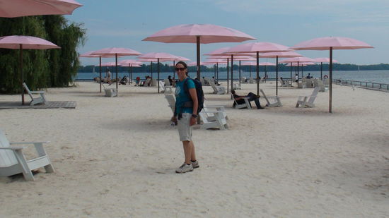 Sugar Beach on lake ontario