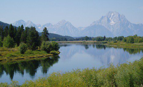 Mount Moran vom Scenic View Oxbow bend