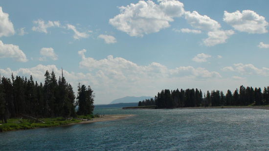 Sicht von Fishing Bridge