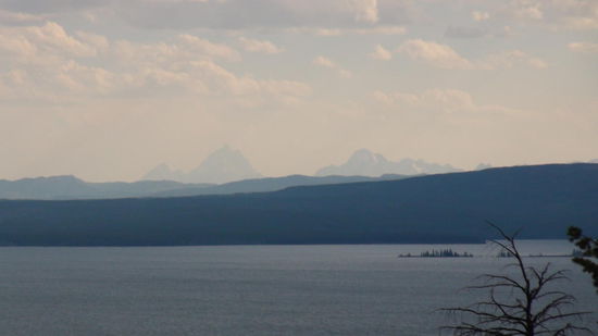 Lake Butte Overlook. View bis zu den Teton Mountains