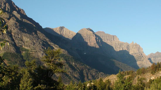 Good Morning entlang der Going-to-the-sun-Road