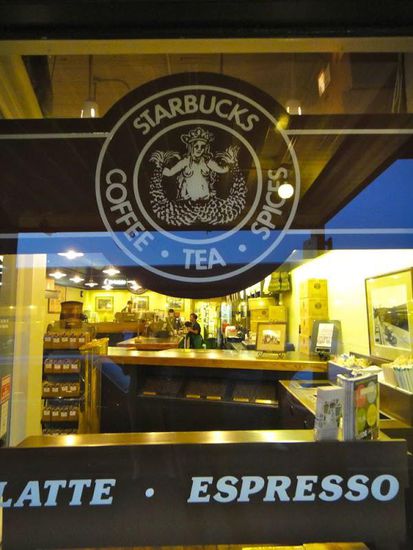 Erster Starbucks, eröffnet 1971.