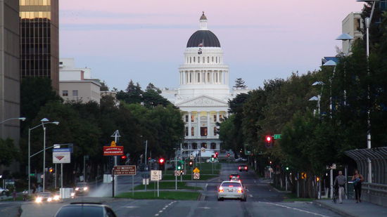 California State Capitol, ehemaliger Arbeitsplatz von Ex-Gouverneur Arnold Schwarzenegger.