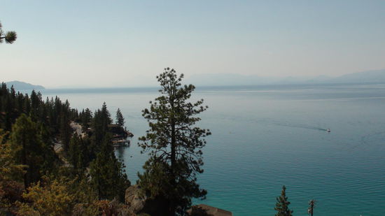 Blick, unweit der Ponderosa Ranch auf Lake Tahoe.