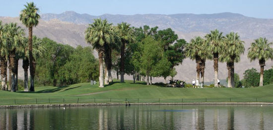 Das ist einer von vielen Golfplätzen in Palm Springs