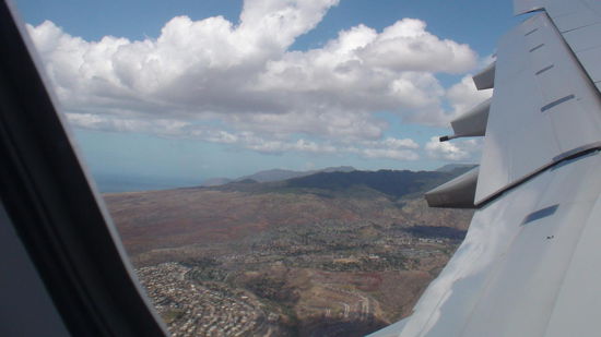 Anflug auf Honolulu