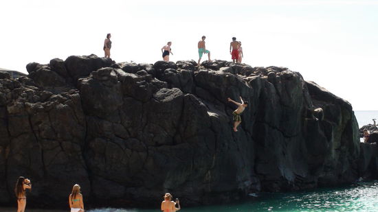 Waimea Beach cliff jumping