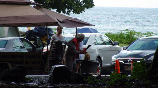 Frische Kokosnuss und ...