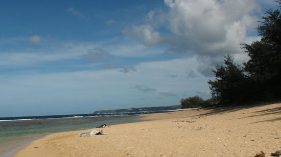 Hanalei Beach Area beliebt bei den Hollywood Stars. An diesem Beach steht irgendwo auch das Ferienhaus von Pierce Brosnan.