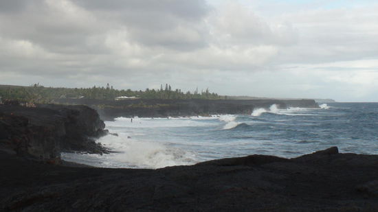 Blick auf die Küste Kalapanas