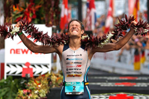Der Deutsche Sebastian Kienle wurde Dritter. Erschöpft, aber überglücklich