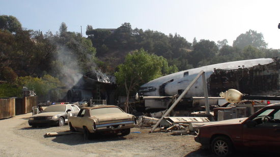 Filmset aus "Krieg der Welten" mit Tom Cruise