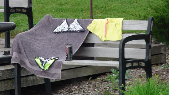 Gebadet haben wir bisher nicht, aber andere