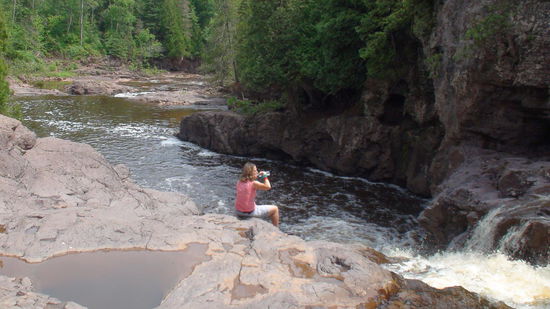 Blick vom Fifth Fall, ich bin auch mutig