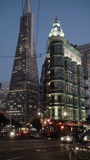 Die Trans America Pyramid ist markantes Wahrzeichen der Skyline von San Francisco und mit 260 Meter Höhe auch der höchste Wolkenkratzer hier.
