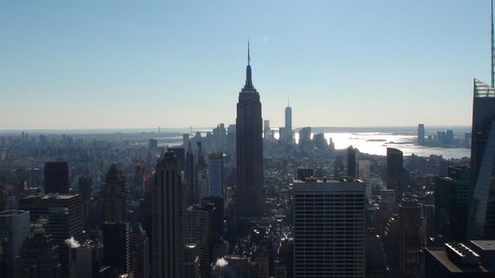 Blick vom Rockefeller Center auf New York City Richtung Süden