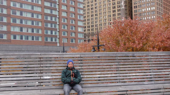 New York erkunden ist anstrengend und braucht Pausen, ein letzter Blick auf...