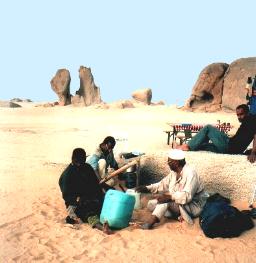 Unsere Reisebegleiter Abdu, Hasib, Osama und Salah