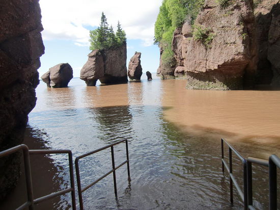 Hopewell Rocks bei Flut.