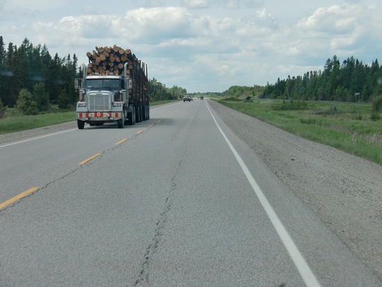 Immer geradeaus Richtung Winnipeg!