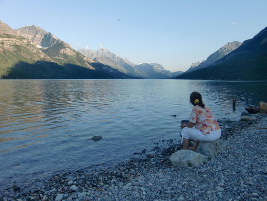 Abendstimmung am See! Das war mal ein richtiges Urlaubsgefühl!
Und das auch noch ohne Moskitos! Wir konnten sogar mal abends draußen essen!