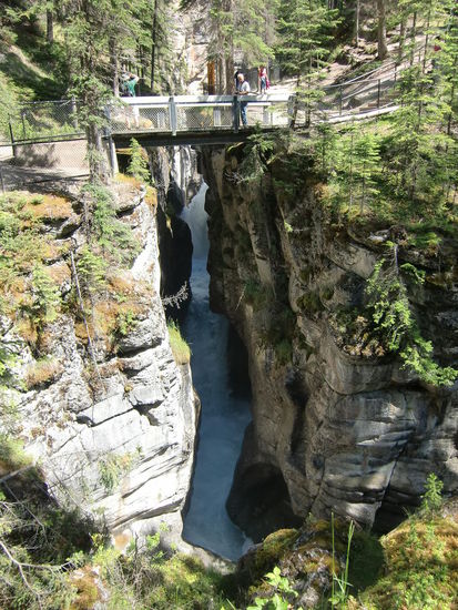 Maligne Canyon
Leider kommt die irre Tiefe des Canyons auf dem Foto nicht zur Geltung!