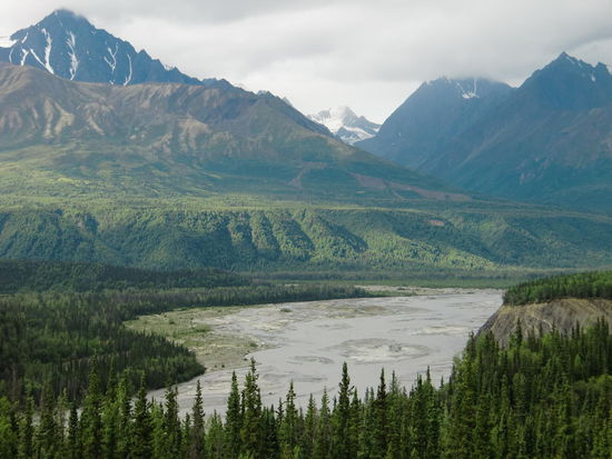 Landschaft von Palmer nach Glennallen